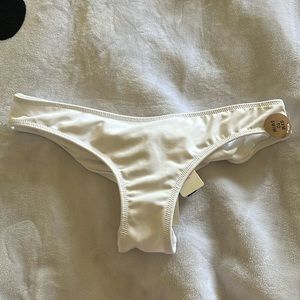 VS Pink Ruched Bikini Bottoms